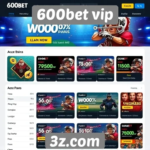 Acessibilidade e usabilidade do site 600bet vip